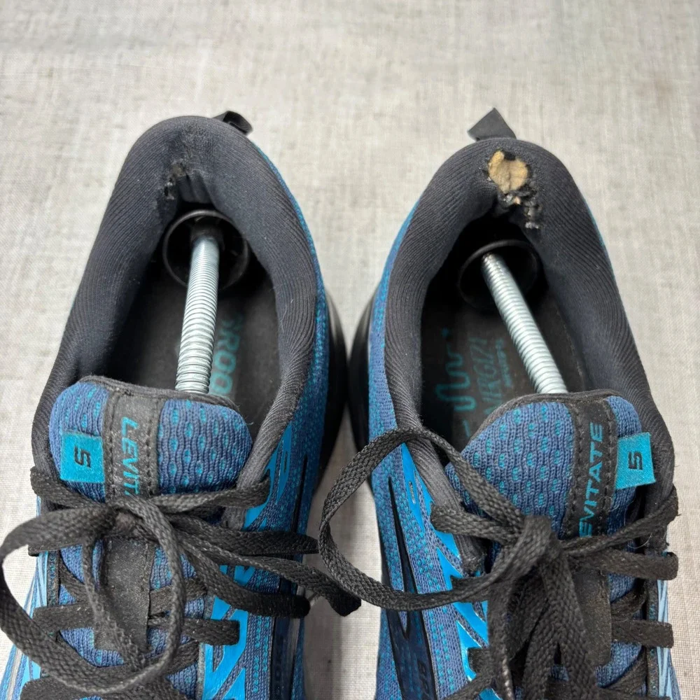 Brooks Levitate 5 Running Shoes Blue Black Silver Mesh Sneaker Men's Size 12.5‎ - Picture 6 of 12
